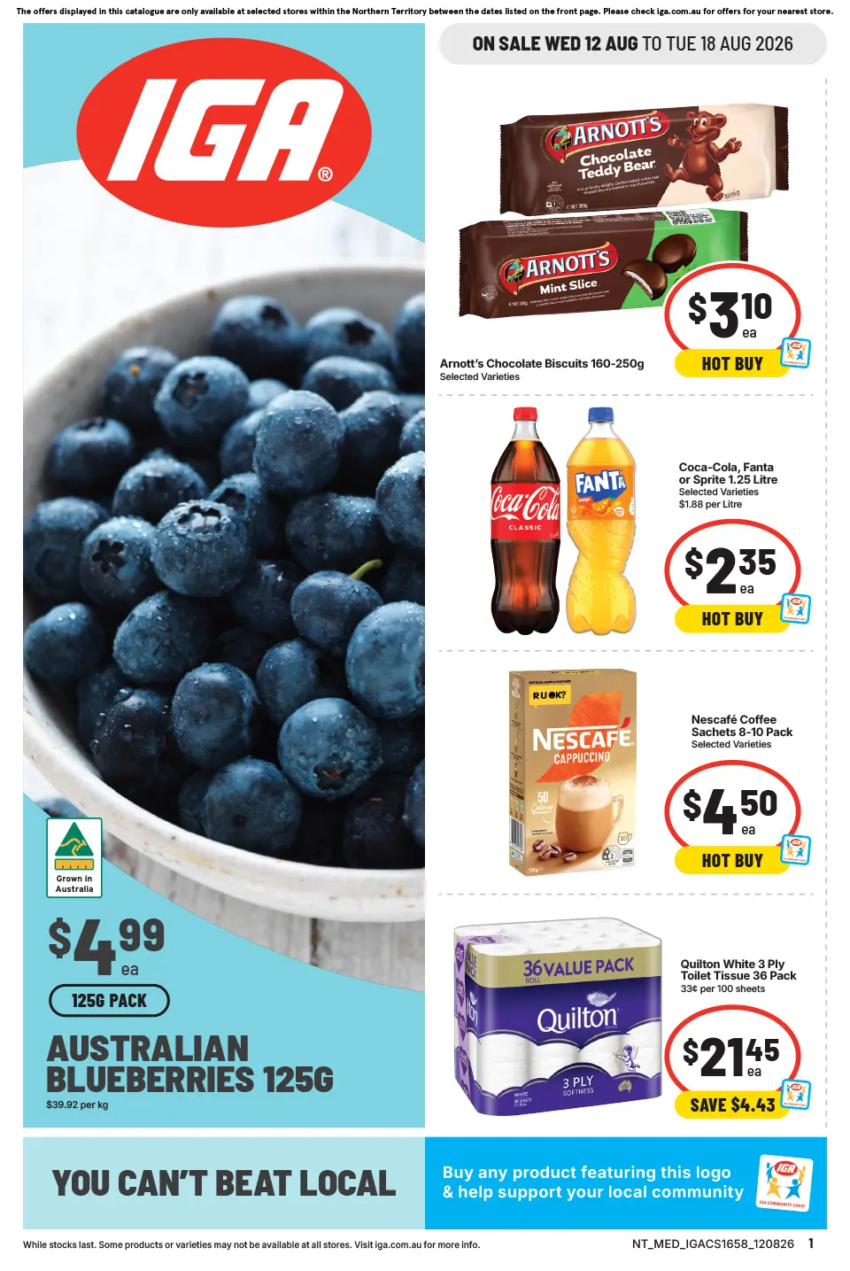 IGA IGA Weekly Catalogue NT cover