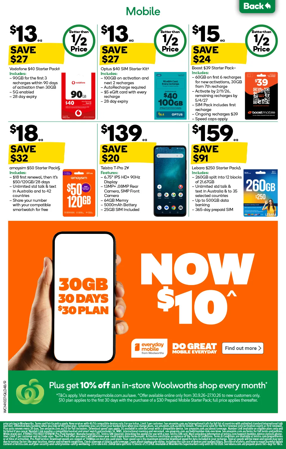 Woolworths Woolworths Catalogue — Far North Queensland — page 48